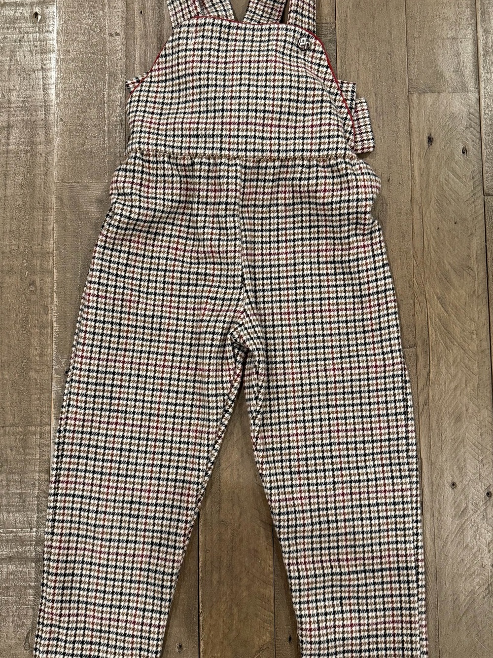 Sal&Pimenta Girls Plaid Overall Overalls Jumpsuit Size 4T